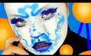 FULL FACE USING ONLY BLUE MAKEUP CHALLENGE 💙