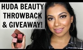 HUDA BEAUTY THROWBACK LIPSTICK SWATCHES + GIVEAWAY! | MissBeautyAdikt