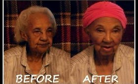 97 YR Old Grandma Makeover- Makeup Tutorial