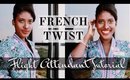 Malaysia Arlines Crew - HOW TO DO A FRENCH TWIST (short hair tutorial)