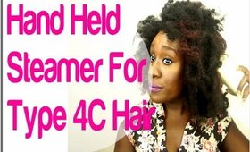 Natural Hair: Q-Redew Hand Held Steamer 4C HAIR Unboxing (Ridiculous Reaction)
