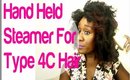 Natural Hair: Q-Redew Hand Held Steamer 4C HAIR Unboxing (Ridiculous Reaction)