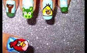 Angry Bird nailart tutorial.... :-)