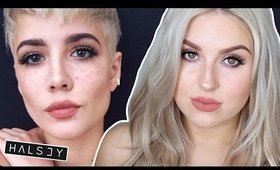 HALSEY Makeup Tutorial! ♡ Natural Makeup & Freckles!