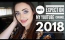 What to Expect on my Youtube Channel 2018 - It's that time again!