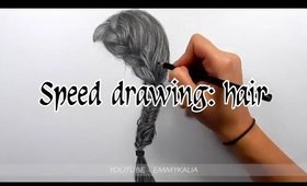 speed drawing: HAIR