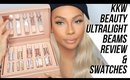 KKW BEAUTY ULTRALIGHT BEAMS REVIEW AND SWATCHES | SONJDRADELUXE