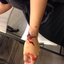 Graphic slit wrist i did in class yesterday