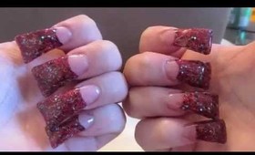 Flair Glittery Nail Design
