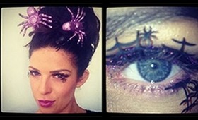 Halloween Glam Hair & make up look