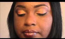 Bh cosmetic tropical shimmer eyeshadow peach gold tutorial