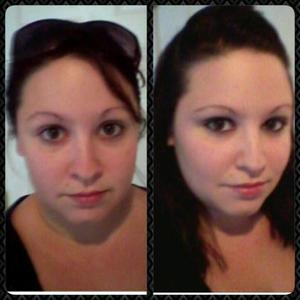 I took a challenge, from frumpy to socially presentable in 5 minutes or less... 
I finished in under 4.5 minutes. This challenge includes hair too, don't forget. 

You don't have to go all out, you  just have to put in effort.  I did a basic powder foundation, blush, eye shadow, liner (I dont use mascara it breaks my lashes)  and lip color.  