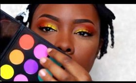 Bright Yellow and orange makeup for SUMMER│Tamekans