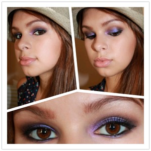Purple makes any eye color pop. Pair with a nude lip for a daytime look, or a deep mauve for a night out. 