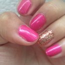 Pink and gold nails :) 