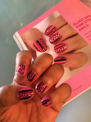 Pink, stripes and dots