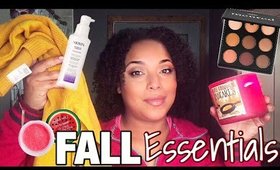 FALL FAVORITES & ESSENTIALS | Natural Hair Makeup Skincare Bodycare Fashion | MelissaQ