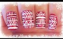 Advent Calendar | 19 - Sparkly Red Tribal nail art ✩ Martina Ek