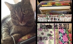 Vlog: Hanging out at the Apartment (Wednesday, February 20, 2013)