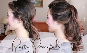 Holiday Party Ponytails