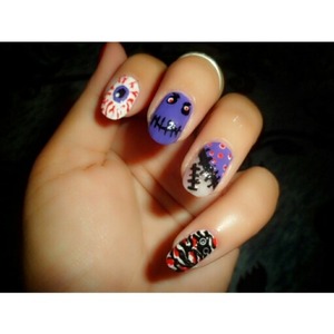 nail for halloween 