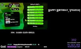 Splatoon 2 story mode. Trying to get a Hero Roller (Happy birthday, Yulissa!)