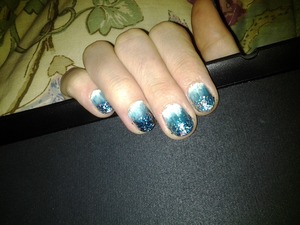 my deep in the  sea nails:-)