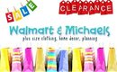 Walmart & Michaels Haul! | Clothing, Clearance & Planner | PrettyThingsRock