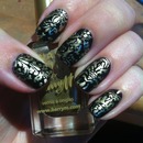 Hand Painted Baroque Nails