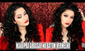 Maquiagem Para Usar com BATOM VERMELHO - Duda Fernandes