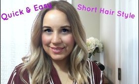 How I style My Short Hair | Short Hair Style | Quick & Easy Short Hairstyle