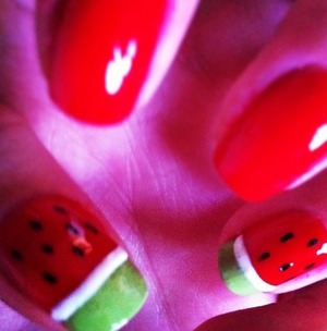 Watermelon nails! 
