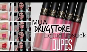 Liquid Lipstick Review & Swatches - Drugstore!