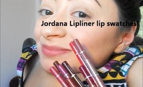 JORDANA COSMETICS LIPLINER LIP SWATCHES!