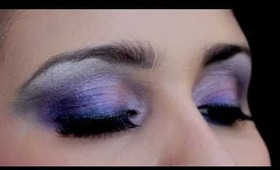 .Make-Up Tutorial:Catherine Zeta Jones Purple look inspired (Italiano).