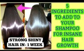 MIX THESE 5 INGREDIENTS IN YOUR SHAMPOO FOR FAST HAIR GROWTH | SuperPrincessjo