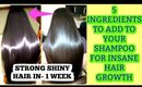 MIX THESE 5 INGREDIENTS IN YOUR SHAMPOO FOR FAST HAIR GROWTH | SuperPrincessjo