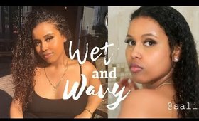 Curly Hair Tutorial: How I Get the Wet and Wavy Look 💙 #hairtutorial #curly #wavy #natural #s6