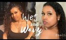 Curly Hair Tutorial: How I Get the Wet and Wavy Look 💙 #hairtutorial #curly #wavy #natural #s6
