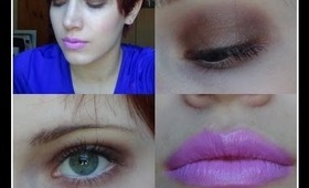Brown Smoky Eyes and Pink Lips ft. Naked 2 Palette and MAC's Saint Germain