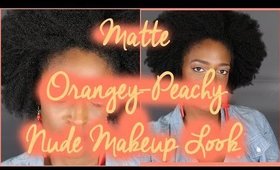 Simple Matte Orangey/Peachy Makeup Tutorial l TotalDivaRea