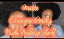 Simple Matte Orangey/Peachy Makeup Tutorial l TotalDivaRea