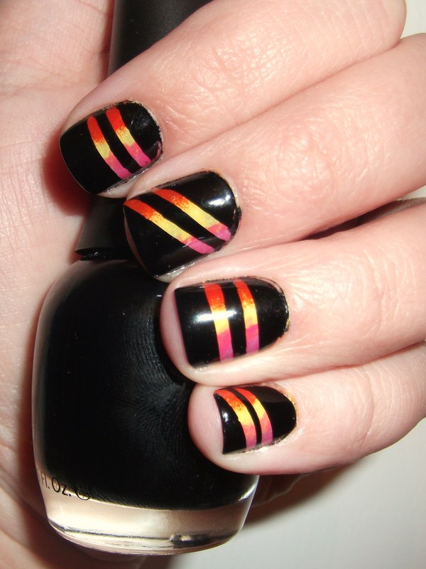 Sunset Strip Nails http://polishmeplease.wordpress.com (thanks to ...