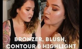 bronzer, blush, contour & highlight. • MEG UP •