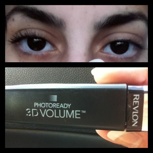 Before and after using Revlons Photoready: 3D Volume mascara. Definitely a must have! 