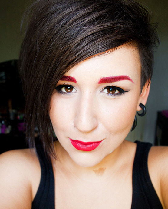 Red eyebrows Anatomiqe B.'s (anatomiqe) Photo Beautylish