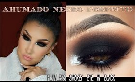 Maquillaje Ahumado en NEGRO paso a paso PERFECTO / Flawless SMOKEY EYE in BLACK | auroramakeup