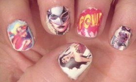 Fandom Friday: Comic Superwomen (DC) Nail Art and LadyQueen Cathy Review