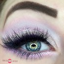 Eye Widening Cool Toned Lilac Pastel Glittery Cut Crease