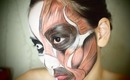 Halloween Makeup: Exposed Face Muscles Makeup Tutorial